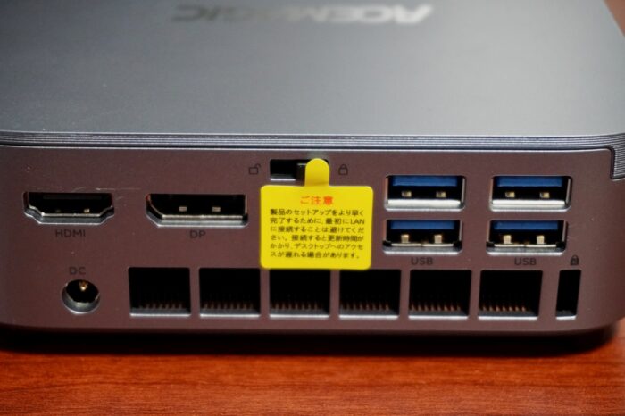 ACEMAGIC M5の注意書き